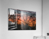 Ferris Wheel ride at abandoned funfair  Acrylic Print