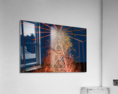 Chain swing ride at abandoned funfair  Acrylic Print