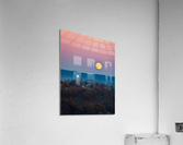 Harvest Supermoon over WVU Morgantown Acrylic Print