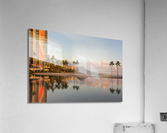 Newly restored tiling mural on Rainbow Tower Impression acrylique