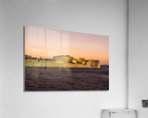 Old Bahrain Fort at Seef at sunset Impression acrylique