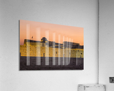 Old Bahrain Fort at Seef at sunset Acrylic Print