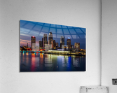 City skyline of Tampa Florida at sunset Acrylic Print
