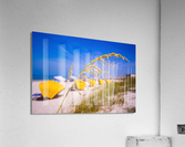 Madiera Beach and sea oats in Florida Impression acrylique