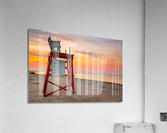 Lifeguard stand in Fort De Soto Florida Impression acrylique