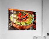 Engine compartment of chromed Stingray Acrylic Print