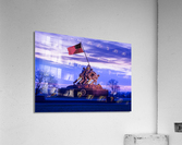 Iwo Jima Memorial at dawn as sun rises Acrylic Print