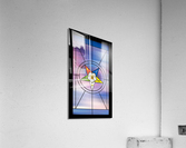 Stained glass window for the order of the Eastern Star Impression acrylique