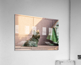 Pet dog at Roosevelt memorial Washington DC Acrylic Print