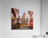 Ritter Hotel in old town of Heidelberg Germany Impression acrylique