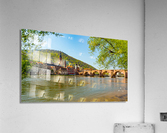 Old bridge into town of Heidelberg Germany Impression acrylique