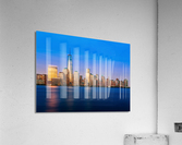 Skyline of Lower Manhattan at night Acrylic Print