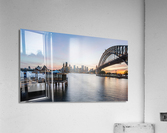Dramatic panoramic sunset photo Sydney harbor Acrylic Print