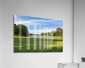 English lawn running down to lake Impression acrylique