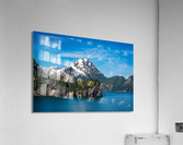 Rocky outcrops in the bay at Seward in Alaska Acrylic Print