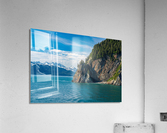 Rocky outcrops in the bay at Seward in Alaska Acrylic Print