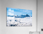 Majestic mountains of Thompson Pass rise over trees Acrylic Print