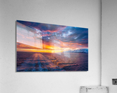 Sunset by Mt Fairweather and the Glacier Bay National Park in Al Impression acrylique