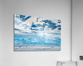 The Hubbard glacier near Valdez in Alaska on cloudy day Acrylic Print