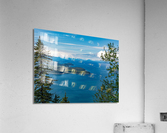 Panorama of the mountain range at Icy Strait Point in Alaska Acrylic Print