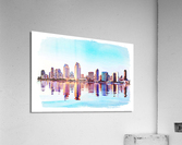 San Diego Skyline at sunset from Coronado Acrylic Print