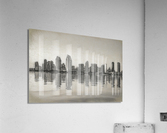 Charcoal San Diego Skyline at sunset from Coronado Acrylic Print