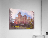 Digital art of Woodburn Hall at WVU in Morgantown Acrylic Print