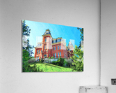 Water color of Woodburn Hall at WVU in Morgantown Acrylic Print