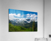 View from Mount Roberts toward Mt Bradley above Juneau Alaska Acrylic Print