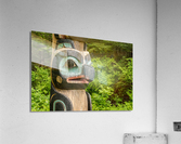 Detail of carved totem pole in the Sitka National Historical Par Acrylic Print