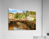 Impression of Creek Street in Ketchikan Alaska Impression acrylique