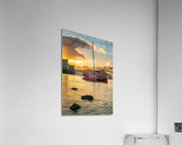 Sunrise over Diamond Head from Waikiki Hawaii Acrylic Print