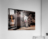 Mechanic checks 1916 Baldwin locomotive Acrylic Print