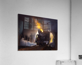 Dramatic 1916 Baldwin Steam locomotive enters tunnel Acrylic Print