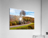WMRR Steam train powers along railway Acrylic Print