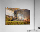 WMRR Steam train powers along railway Acrylic Print