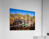 WMRR Steam train powers along railway Acrylic Print