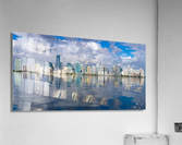 View of Miami Skyline with artificial reflection Acrylic Print
