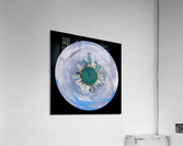Little earth circular view of Miami Skyline Acrylic Print