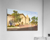 Cloudy day at Santa Ines Mission California Acrylic Print