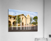 Cloudy day at Santa Ines Mission California Impression acrylique