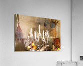 Candles in traditional kitchen in mission in California Acrylic Print