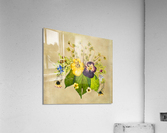 Arrangement of dried pressed flowers Acrylic Print