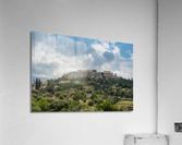 Acropolis hill rises above Greek Agora in Athens Impression acrylique