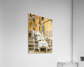 Small empty taverna in Old Town Corfu Impression acrylique