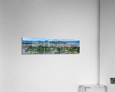 Wide panorama of  Kerkyra on island Corfu Impression acrylique