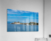 Panorama of port by Kerkyra on Corfu Acrylic Print