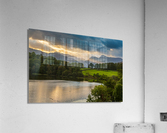 Sunset at Loughrigg Tarn in Lake District Acrylic Print