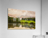 Sunrise at Loughrigg Tarn in Lake District Impression acrylique