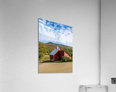 Grandview Farm barn with fall colors in Vermont Acrylic Print
